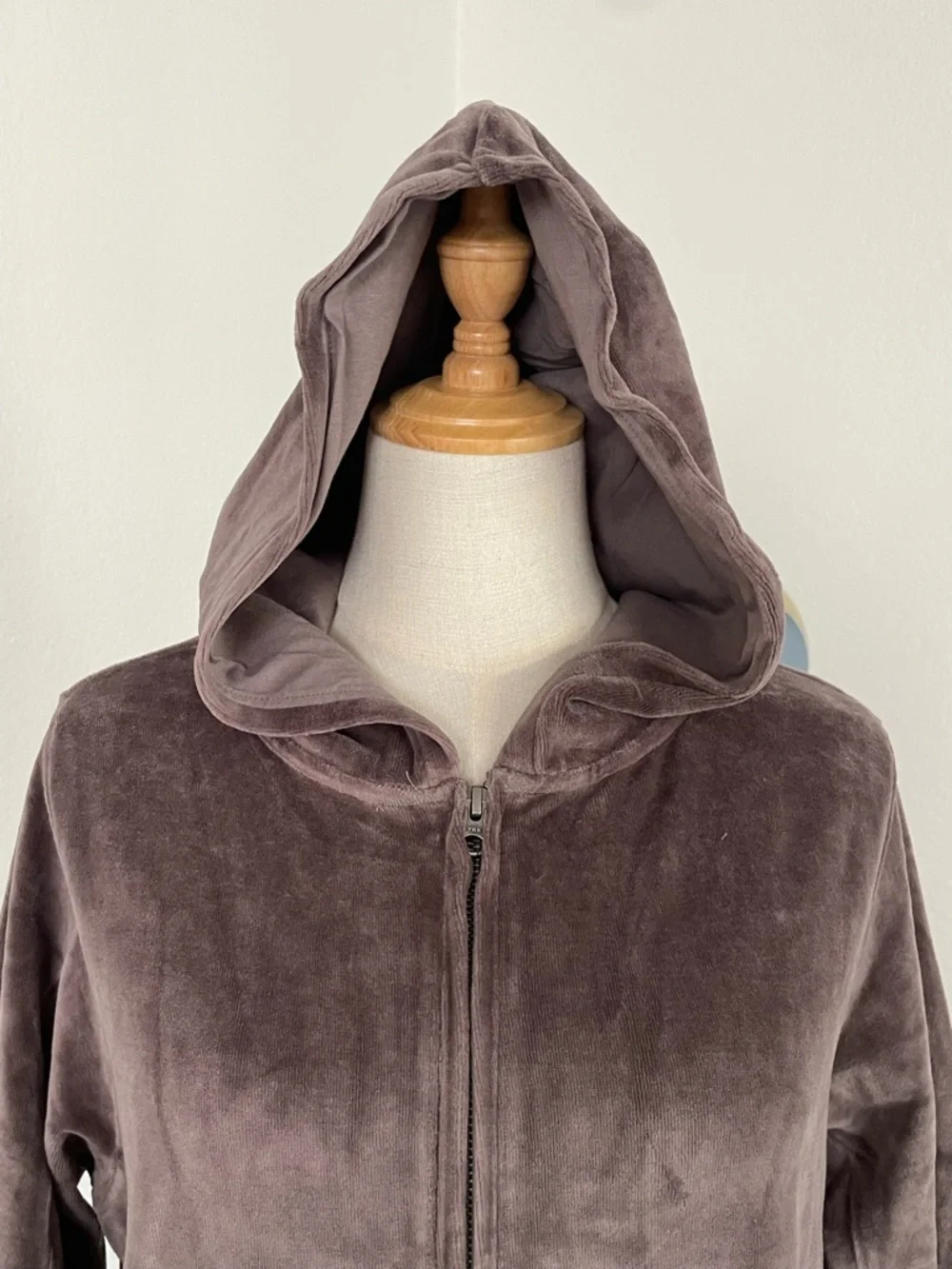 Pact Cloud Brushed Velour Fleece Organic Cotton Zip Pocket Hoodie - Picture 5 of 8